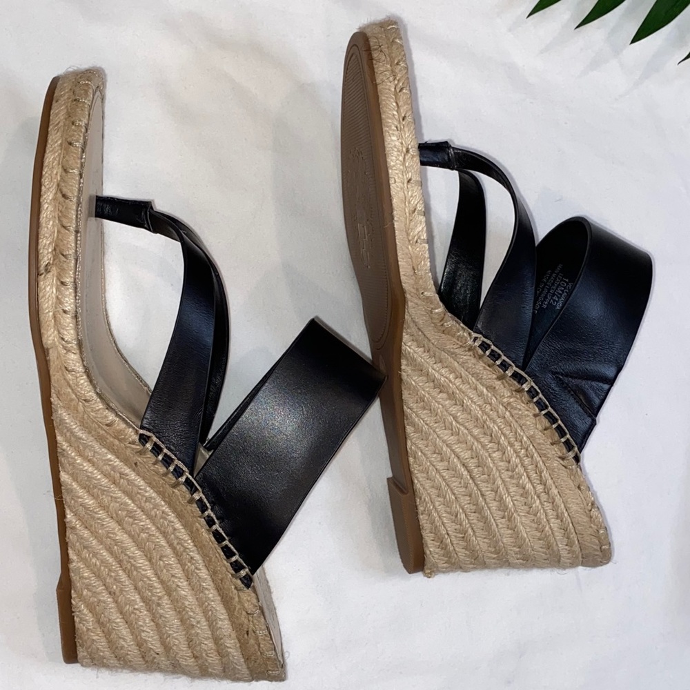 Vince Camino Lavanda Thong Wedge Espadrilles